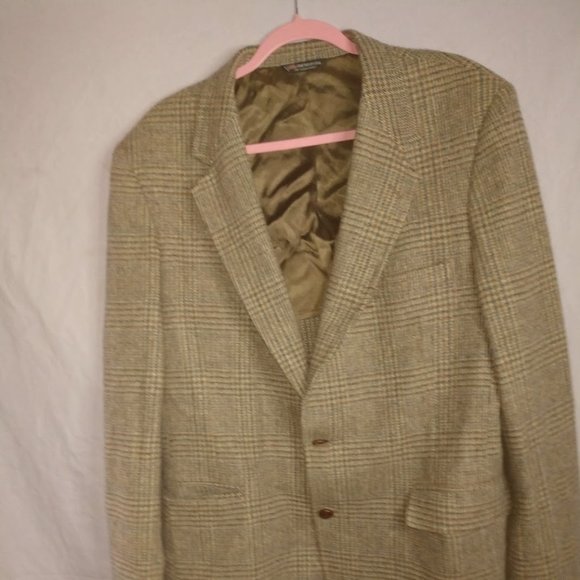 HARDWICK CLOTHES BROWN TWEED SUIT FORMAL COURT - Picture 1 of 4